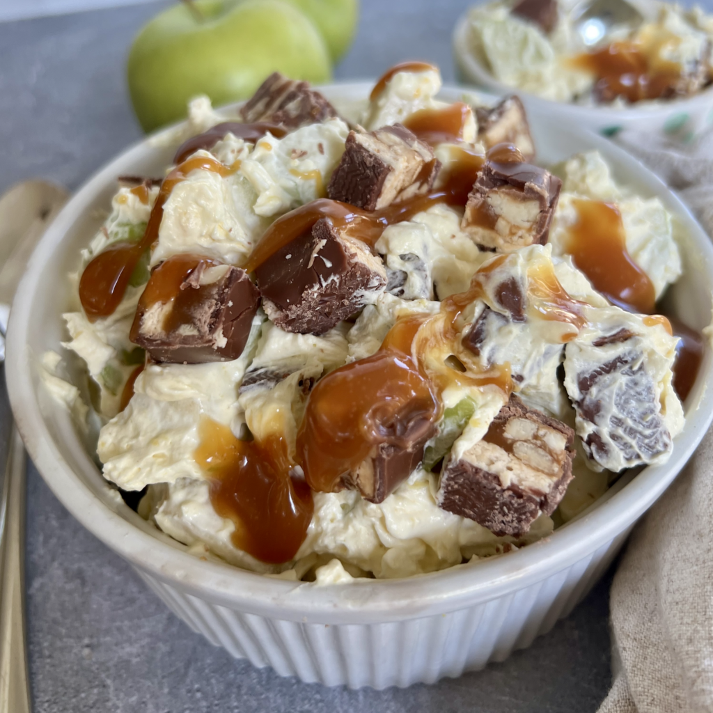 Candy Bar Apple Salad